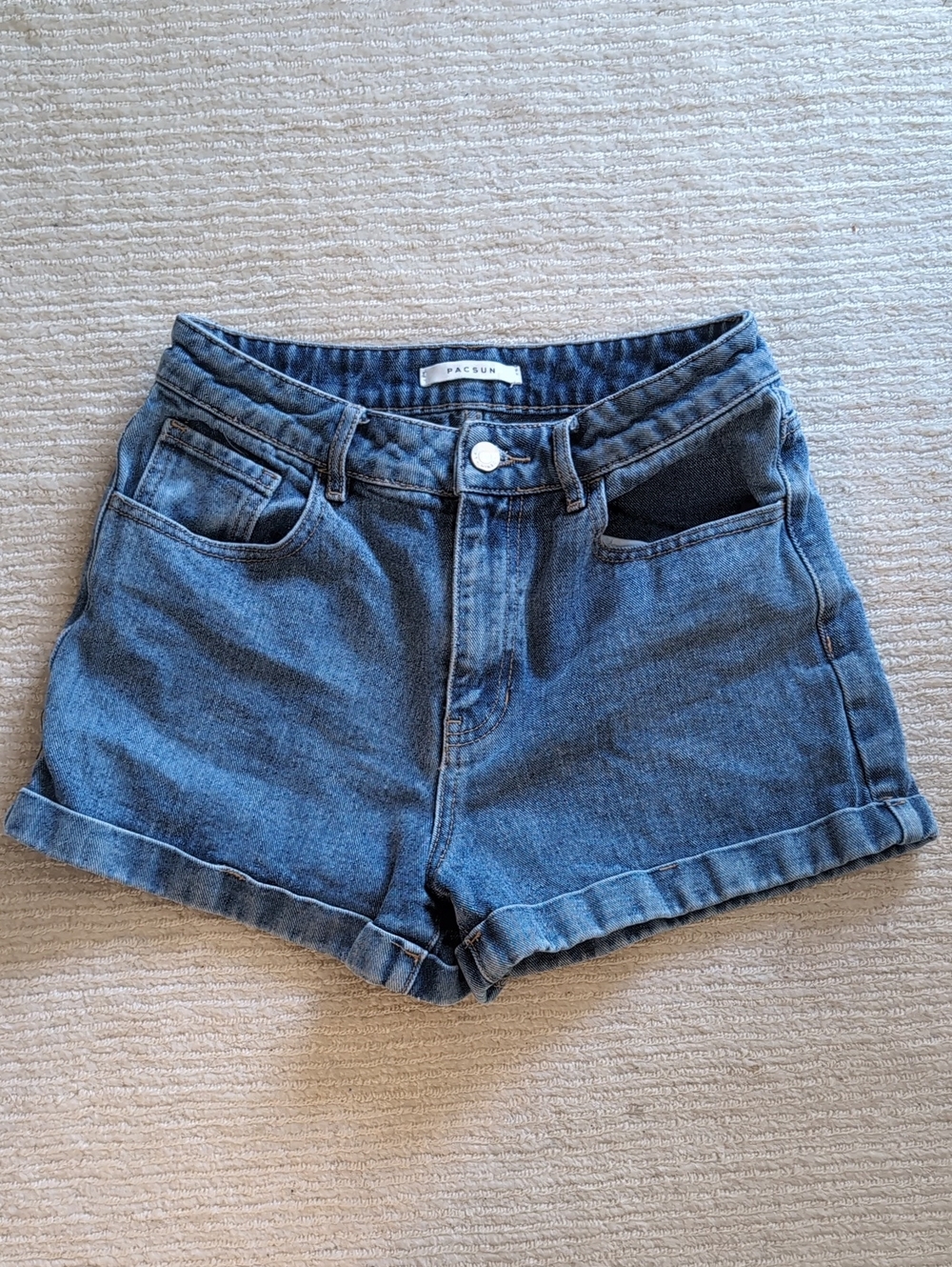 Pacsun Mom Shorts 26 Cuffed Denim Shorts
